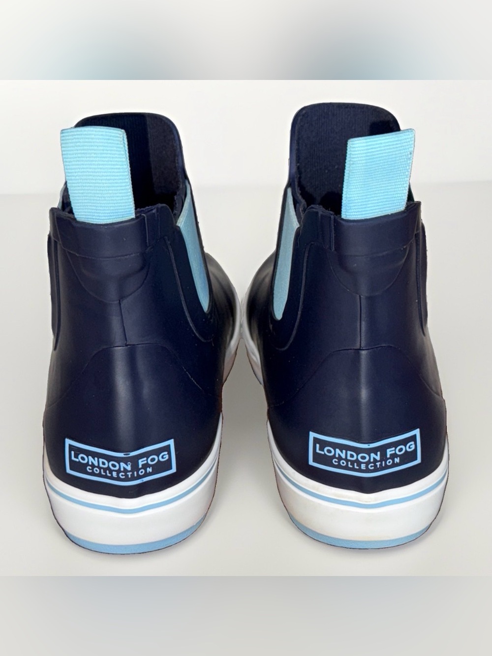 London Fog Navy Glossy Slip-On Clog